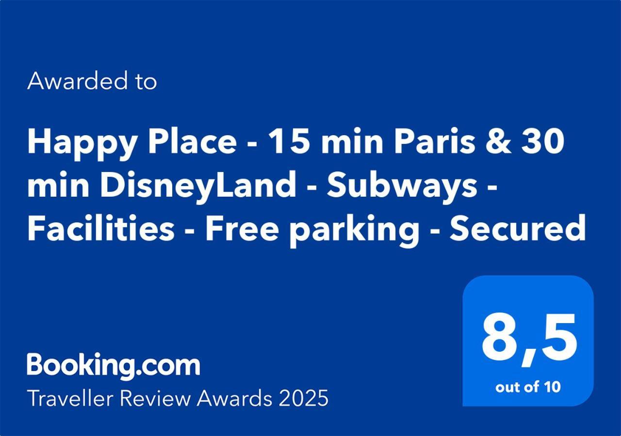 Happy Place - 15 Min Paris & 30 Min Disneyland - Subways - Facilities - Free Parking - Secured Maisons-Alfort Exteriör bild